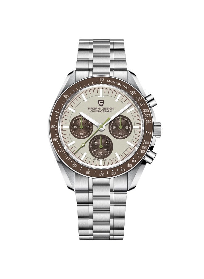PAGANI DESIGN ساعة كواتز للرجال PD-1701 جديدة إصدار جديد كاملة من الفولاذ المقاوم للصدأ مقاومة للماء ساعة رياضية كرونوغراف للرجال - Image 1
