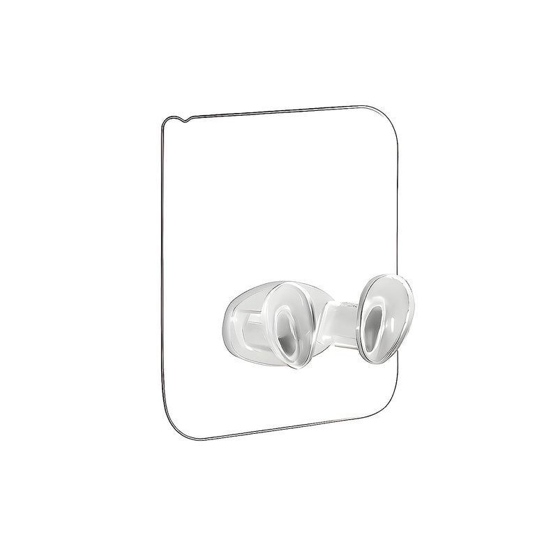 Jashal Adhesive Hook Multifunctional Power Plug Socket Holder NoPunch Transparent WallMounted Hook Stickers Holds Up to 10 KG for Keys Towels Plug Hook Pack of 30 - Image 5