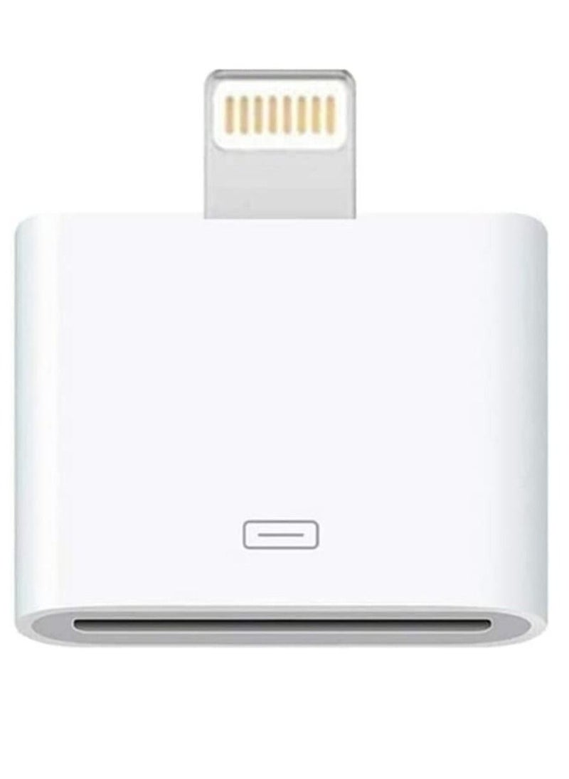 Ntech - Ntech Lightning to 30-Pin Adapter Black COVS iPhone 8-Pin Male to 30-Pin Female Sync Converter Connector & Charging Support for iPhone 13/13P/12/12PM/11/11PM/XS/X/8/8P/7 iPad/iPod Model iPhone Adapter - Image 1