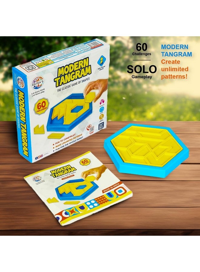 راتاناز لعبة تانجرام الحديثة من راتنا، لعبة الأشكال الكلاسيكية مع 60 تحديًا، ألعاب عائلية للكبار والصغار من سن 5 سنوات فما فوق - Image 5