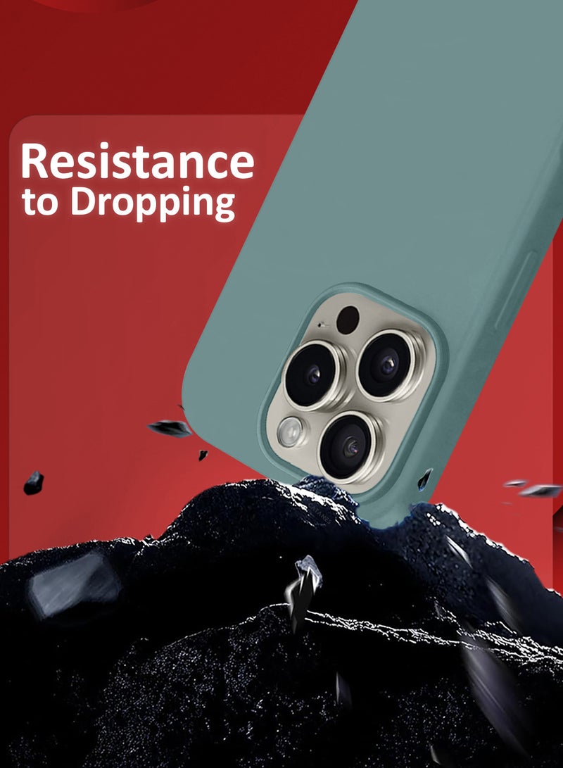 CATANES (لآيفون 16 برو) حزمة 2 غلاف وواقي شاشة، غلاف سيليكون رفيع، غلاف واقي مضاد للخدش ومقاوم للصدمات - Image 2