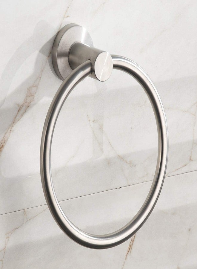 BGL Towel Ring Brushed Nickel, Bath Hand Towel Ring Stainless Steel Round Towel Holder for Bathroom - Image 2