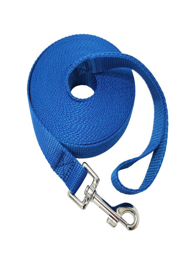 MANDAO Nylon Training Dog Leash for Small Medium Large Dogs, 15ft 20ft 30ft 50ft Long Leash Dog/Puppy Lead for Obedience Recall Training, Camping (20ft, Blue) - Image 1