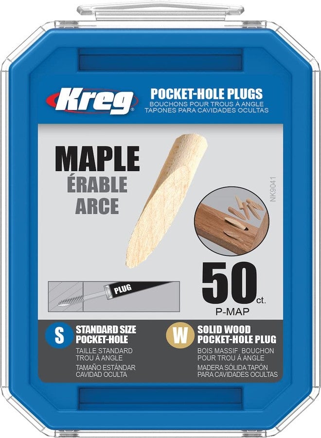 Kreg P-MAP Solid-Wood Pocket-Hole Plugs - Maple (50 Count) - Image 1