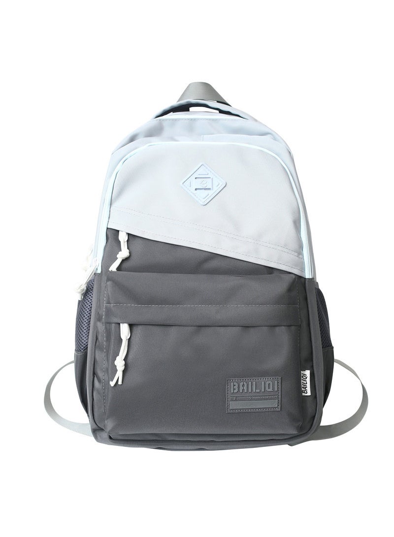 BAILI School Backpack Blue Waterproof Bookbag Casual Lightweight Travel Rucksack Daypack Backpacks for Men Women College High School Bags backpack for Boys Girls Teens  - Image 1