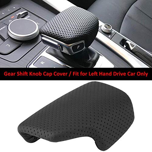 EVGATSAUTO Black LHD Gear Shift Knob Cover, 8.5 * 6cm / 3.3 * 2.4in Left Hand Drive Automatic Gear Shift Knob Cover for - Image 3