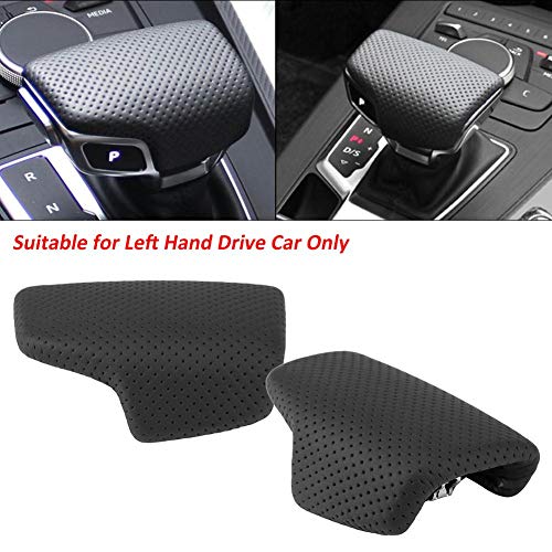 EVGATSAUTO Black LHD Gear Shift Knob Cover, 8.5 * 6cm / 3.3 * 2.4in Left Hand Drive Automatic Gear Shift Knob Cover for - Image 4