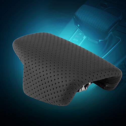 EVGATSAUTO Black LHD Gear Shift Knob Cover, 8.5 * 6cm / 3.3 * 2.4in Left Hand Drive Automatic Gear Shift Knob Cover for - Image 5
