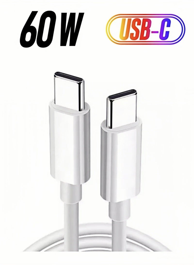 CHU DAI USB C Plug, 35W Dual USB C Fast Charger Plug Power Adapter for iPhone 15/14/14 Plus/Pro/ 14 Pro Max/ 13/12/ 11/ X/Samsung/Pad/Speaker/AirPods & 3-in-1 USB Fast Charging Cable - 120W Super Fast Charger , Multiple Charger Wire for Cellphone, Tablets and More & USB C Cable 60W, USB-C to USB-C Cable 2 meterBundle - Image 4