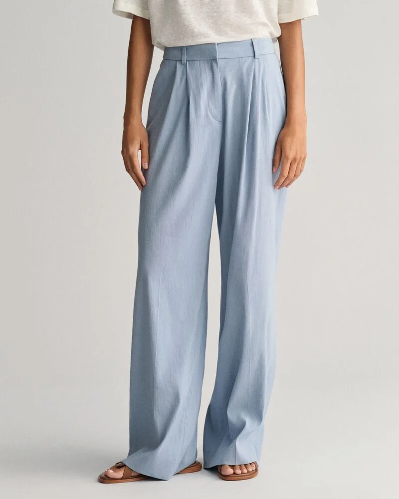 Gant  Relaxed Stretch Linen Tailored Pant for Women | Best Price UAE
