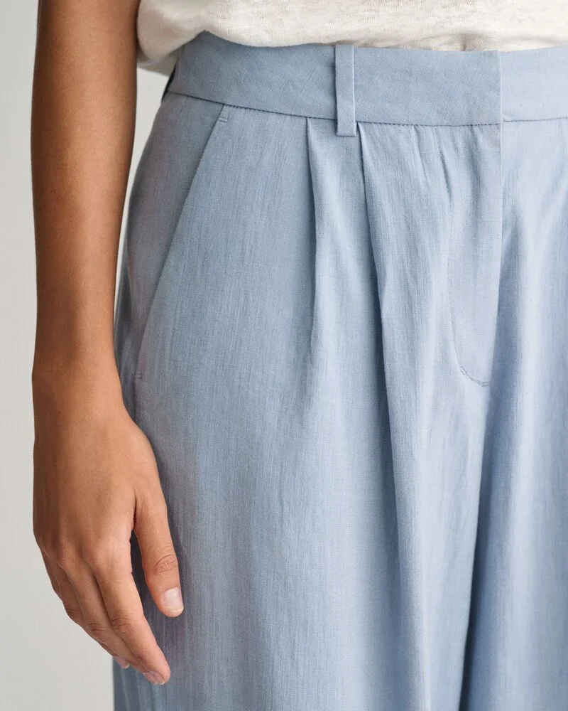 Gant  Relaxed Stretch Linen Tailored Pant for Women | Best Price UAE