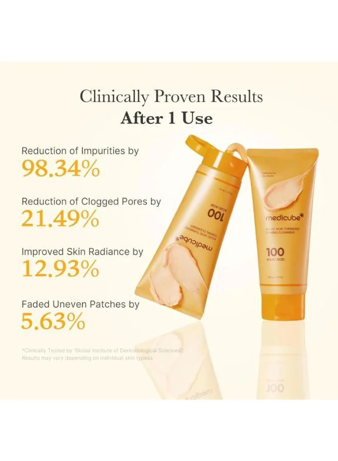 Medicube  MEDICUBE KOJIC ACID TURMERIC TONING CLEANSER 120G for Women | Best Price UAE