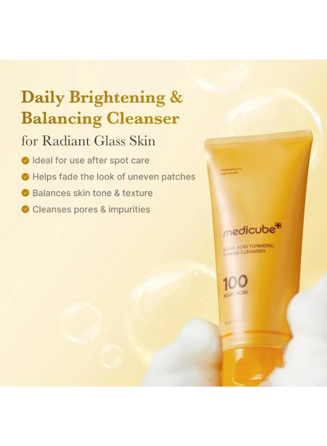 Medicube  MEDICUBE KOJIC ACID TURMERIC TONING CLEANSER 120G for Women | Best Price UAE