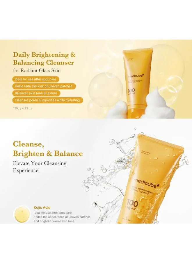 Medicube  MEDICUBE KOJIC ACID TURMERIC TONING CLEANSER 120G for Women | Best Price UAE