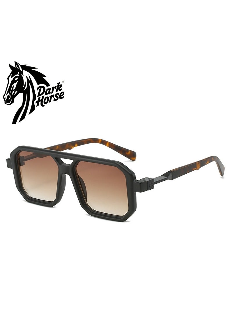 Dark Horse Double Bridge Sunglasses Fashion Gradient UV400 Retro Sunglasses  - Image 1