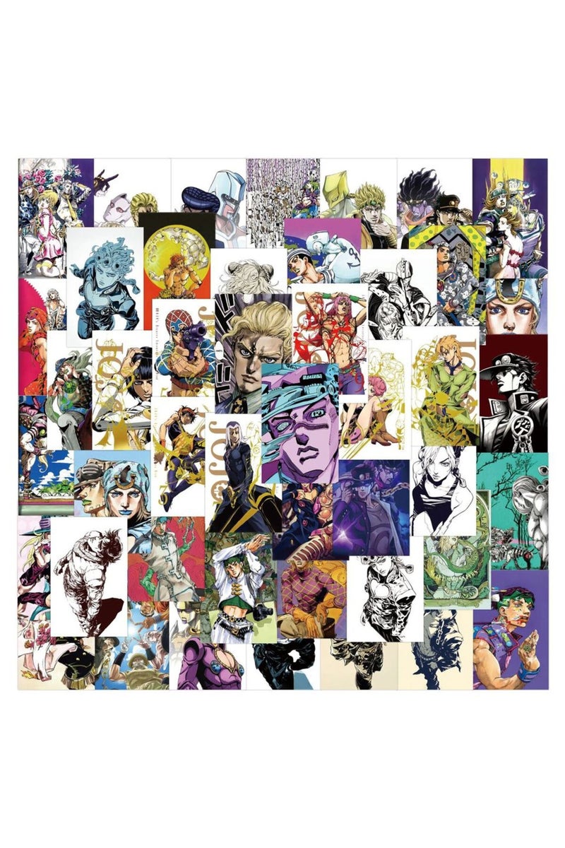 MULTICOLOR 75Pcs Kujo Jotaro Anime Stickers JoJo Bizarre Adventure Sticker Higashikata Josuke Bruno