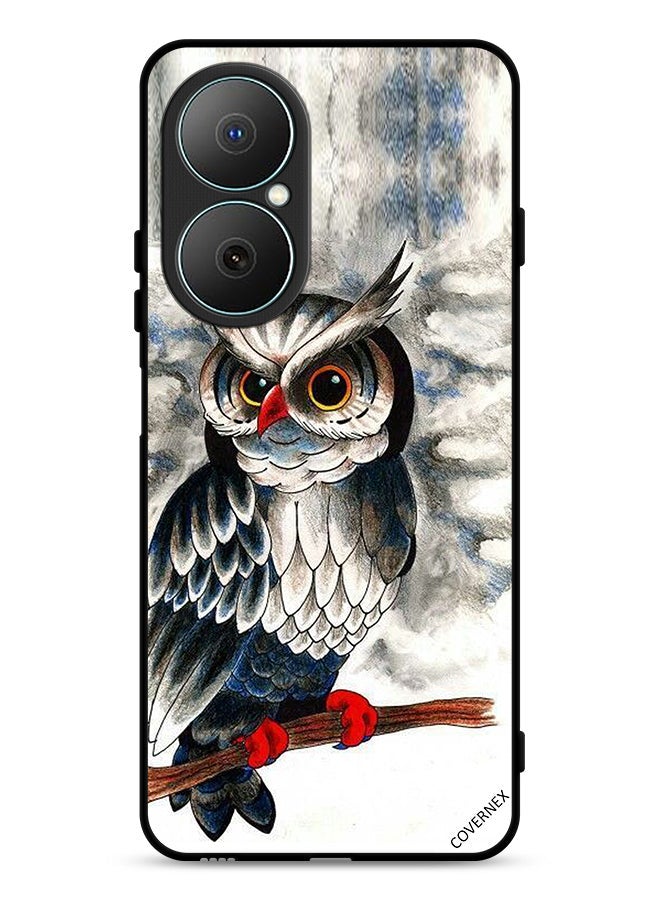 Covernex Huawei Nova Y73 Protective Case Cover Owl Drawing Art