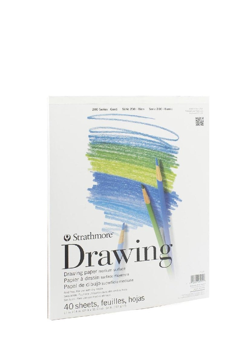 Strathmore 200 Drawing Pad White11 X 14 in40 Sheets - Image 1