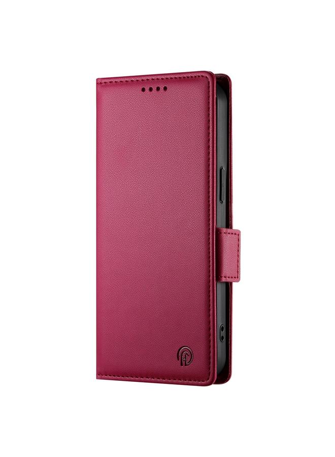 S-TOP Case For iPhone 14 Plus Side Buckle Magnetic Frosted Leather Phone Case - Image 2