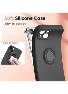 Case For iPhone 15 Case With Ring Stand, 360° Rotatable Ring Holder Magnetic Kickstand, Soft Microfiber Lining Shockproof Rubber Protective Phone Cases Cover For Women Girls, Black - pzsku/ZDDFC9A38443EE2A5721EZ/45/_/1695432352/d14724e3-74d6-48e2-8acd-c2e04448759f