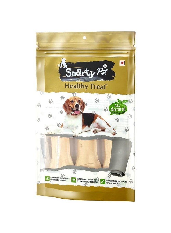 بت عظمة كلاب مضغوطة من الجلد الخام مقاس 4 بوصات - عبوة 1 كجم - Image 1