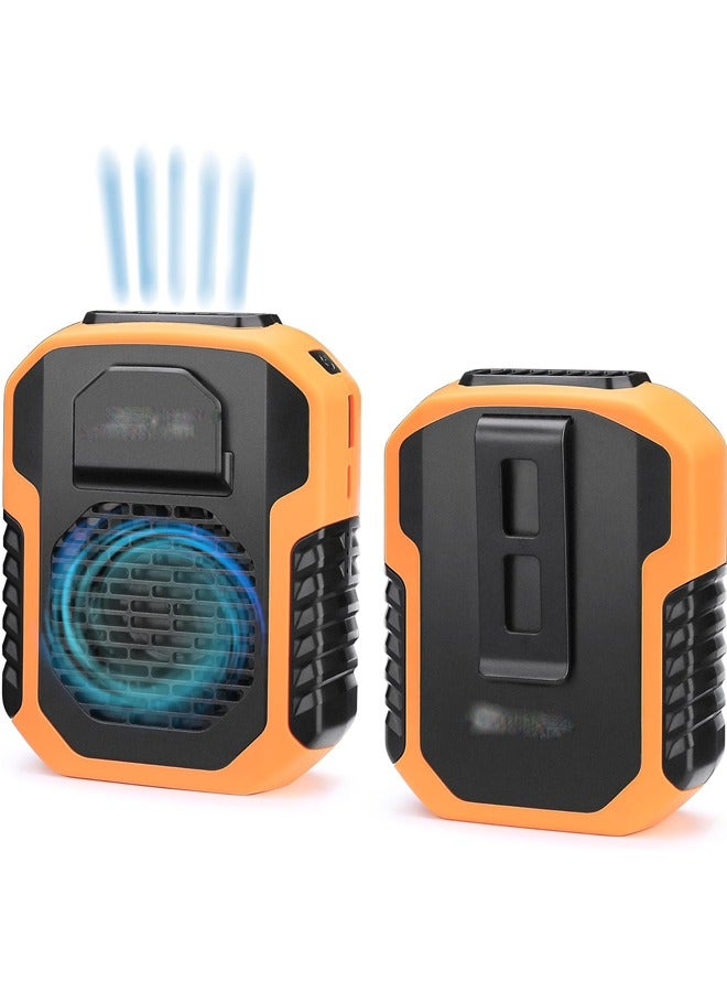 general Waist Clip Fan,3 Speeds 6000mah Battery Operated Hands-free Wearable Necklace Fan With Charging Function, for Hot Flashes Home Office Travel Outdoor Sports - Image 1