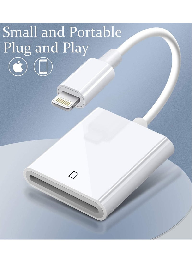 Captaintech For Apple Lightning to SD Card Camera Reader Adapter for iPhone iPad(USB 3.0/2.0) DSLR Camera Trail Game Camera Card Viewer Reader for iPhone 12 Mini, No APP Needed-Plug and Play - Image 5