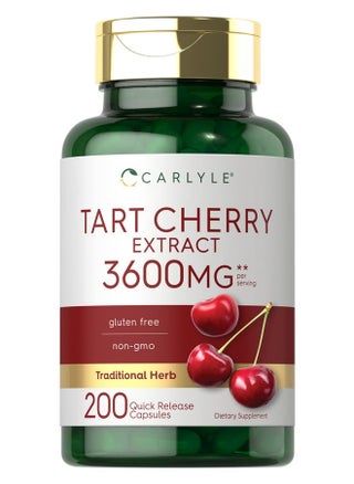 Tart Cherry Extract Capsules | 200 Count | Non-GMO and Gluten Free Formula | Traditional Herb Supplement - pzsku/ZDDFCDA209D72326AED7FZ/45/_/1715570453/89135a15-e813-4d97-a006-8bdf533a9f3a