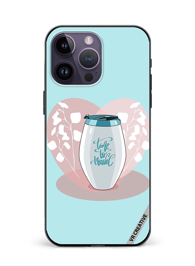 VR CREATIVE Protective Case Cover For Apple iPhone 16 Pro Travel Mug Design Multicolour - Image 1