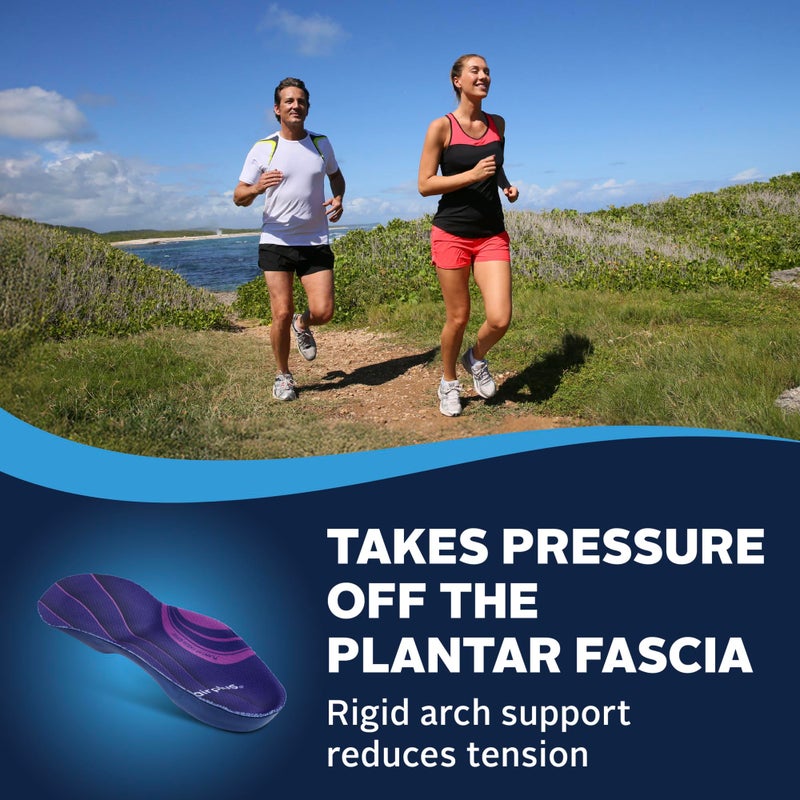 Airplus Plantar Fascia Orthotic 3/4 Length Shoe Insole (FSA&HSA Eligible)-Foam Shell & Gel Heel - Deep Heel Cup, Full-Foot Arch Support-Soft Cushioning & Stability -Fits Most Shoes & Boots-Unisex - Image 4