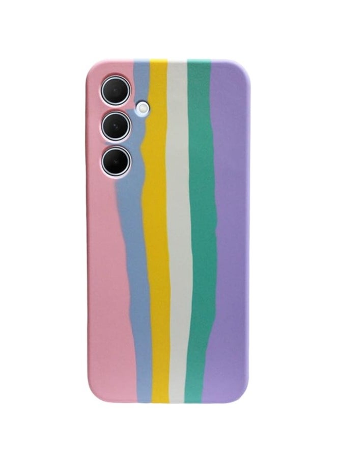 Generic - Cover Compatible with Luxury Colorful Silicone Phone Cover for Samsung Galaxy A05s (Pink) - Image 1