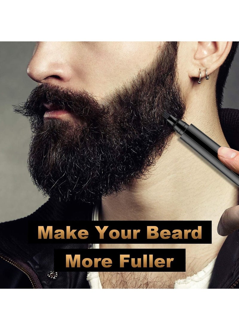 Beard Pen Beard Filling Pen Beard Pen Travel Outing Easy to Carry Dark Brown - Image 5