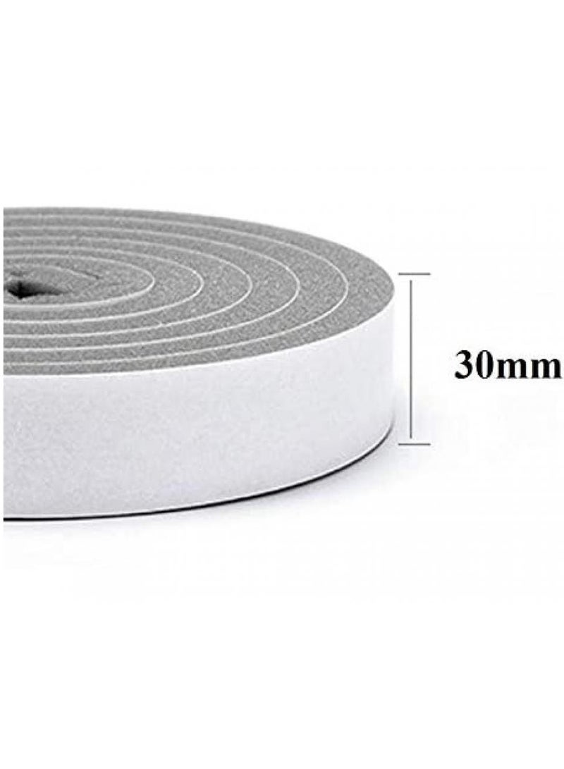 Alissa 6-Pack Soundproof Door and Window Seal Strips – 30mm Wide Self-Adhesive Weatherproof Foam Tape, High-Density Insulation for Sliding Doors and Windows (2M Each Roll) - Image 5