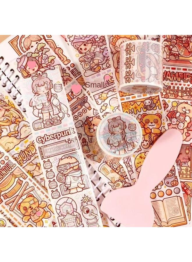 Bluejw New Small Potato Hand Account Sticker Tape Hand Account Book Suit Gift Box Toy Girl Gift Bag Full Set Of Free Matching - Image 5