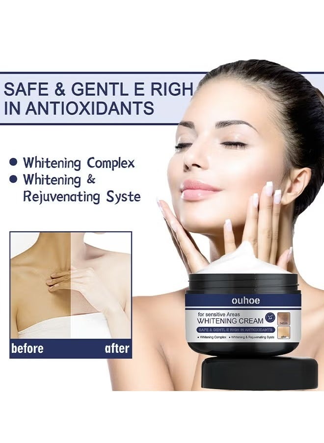 OUHOE - Whitening Cream For Sensitive Areas, Dark Spot Remover For Face And Body For Neck, Underarm Elbows Intimate Areas Knees And Private Areas, Intimate Skin Cream Bleaching Cream 30g - Image 1