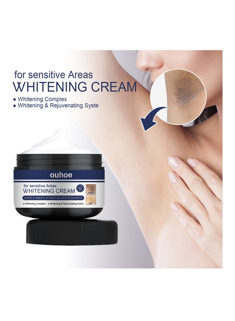 OUHOE - Whitening Cream For Sensitive Areas, Dark Spot Remover For Face And Body For Neck, Underarm Elbows Intimate Areas Knees And Private Areas, Intimate Skin Cream Bleaching Cream 30g - Image 1