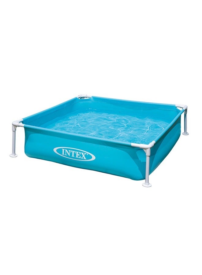 INTEX Mini Rectrangular Frame Portable Pool 122x122x30cm - Image 1