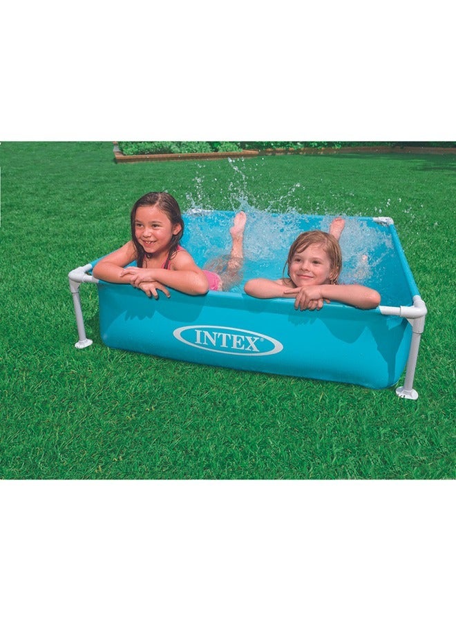 INTEX Mini Rectrangular Frame Portable Pool 122x122x30cm - Image 3