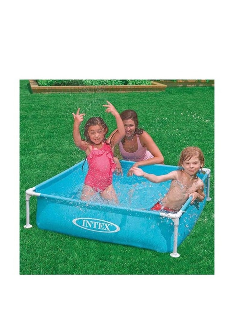 INTEX Mini Rectrangular Frame Portable Pool 122x122x30cm - Image 2