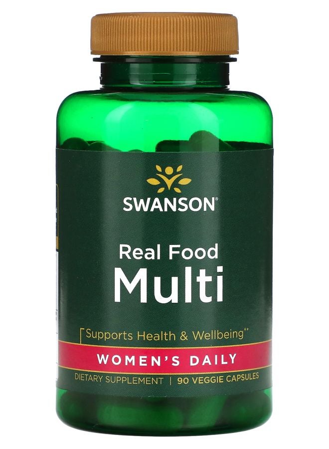 SWANSON Real Food Multi Women's Daily 90 Veggie Capsules