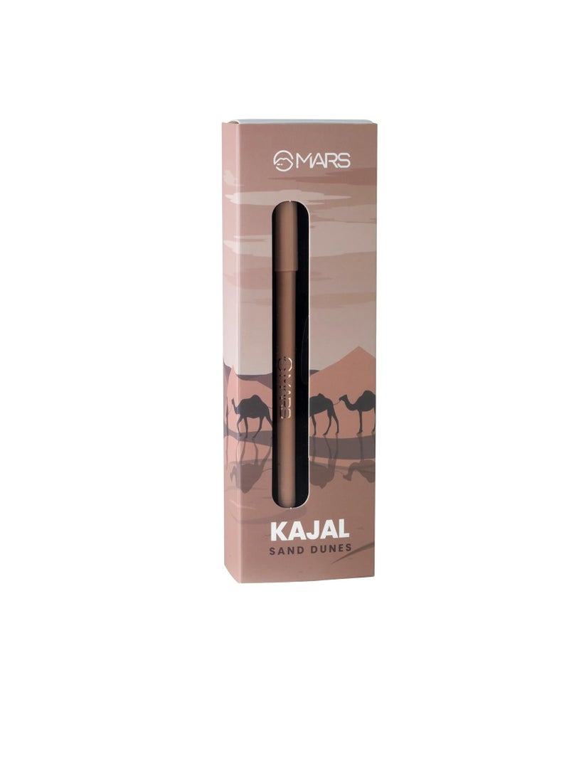 مارس Mars Matte Finish Sand Dunes Kajal | كاجال مكثف | 08 Go Brown Kajal | ملمس كريمي للغاية مقاوم للتلطخ ومقاوم للماء كاجال قلم عيون طويل الأمد يدوم حتى 12 ساعة - Image 1