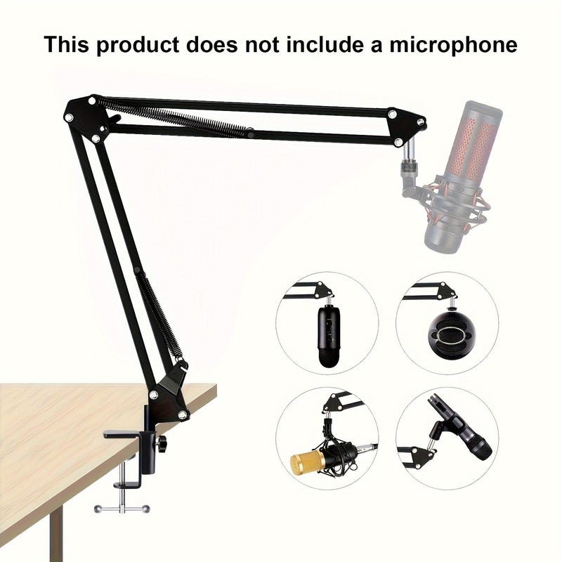 Adjustable Microphone Arm Holder For Podcast Recording Gaming Max Load 2 2 Lbs Model NB 35 - Image 1