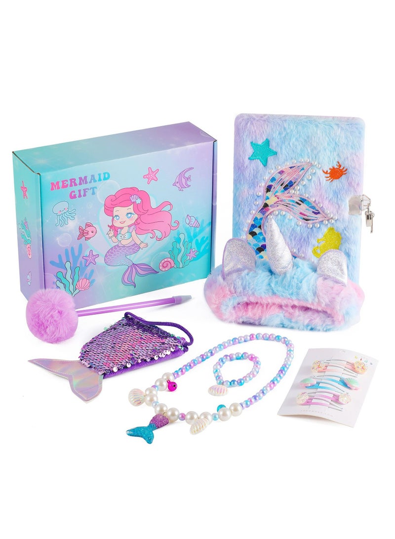 general Ocean Series Mermaid Kids Gift Box Student Opening Gift Notebook Set Birthday Gift Box  - Image 1