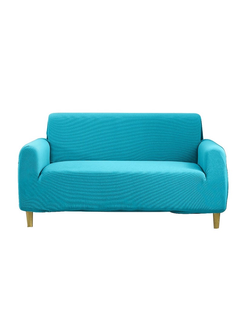 CATANES Thick Couch Covers, Sectional Sofa Stretch Slipcover Living Room Dogs Pets, Washable Durable Furniture Protector BLUE (145cm * 185cm)  - Image 1
