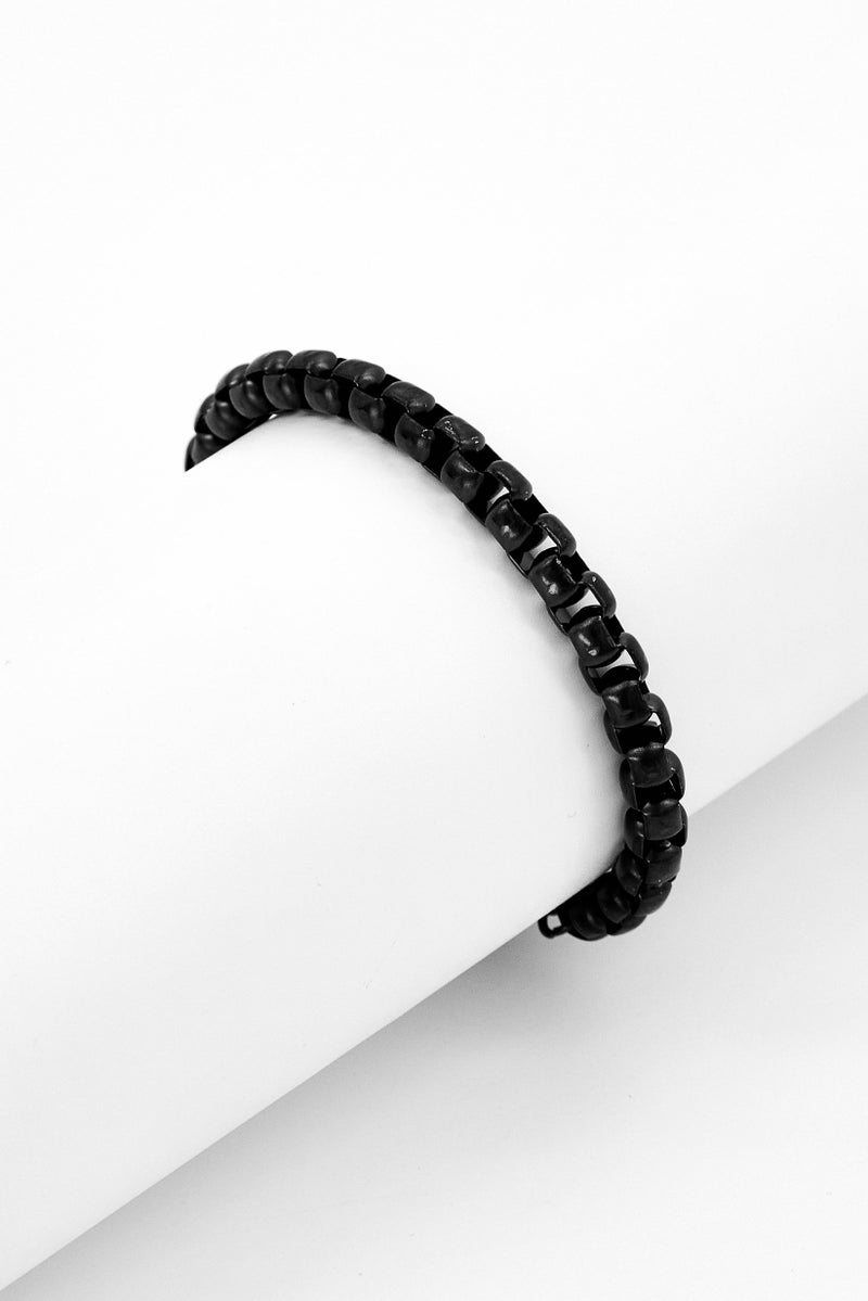 Steeltime سوار رجال من الفولاذ المقاوم للصدأ، أسود - Image 1