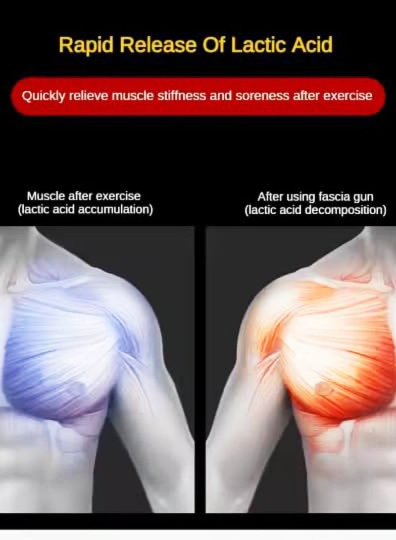 Deep Tissue Massage Gun – Gun Massage With 30 Speeds, 6 Heads – Relieves Muscle Soreness, Stiffness & Full-Body Pain – Rechargeable Handheld Massager Gun for Men & Women – Packed in Carry Case - Image 5