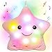 Cuteoy 13 Musical Pink Star Plush Pillow Glowing Twinkle Night Light Stuffed Animal LED Toys Adjustable Volume Birthday for Girls Boys - Image 2