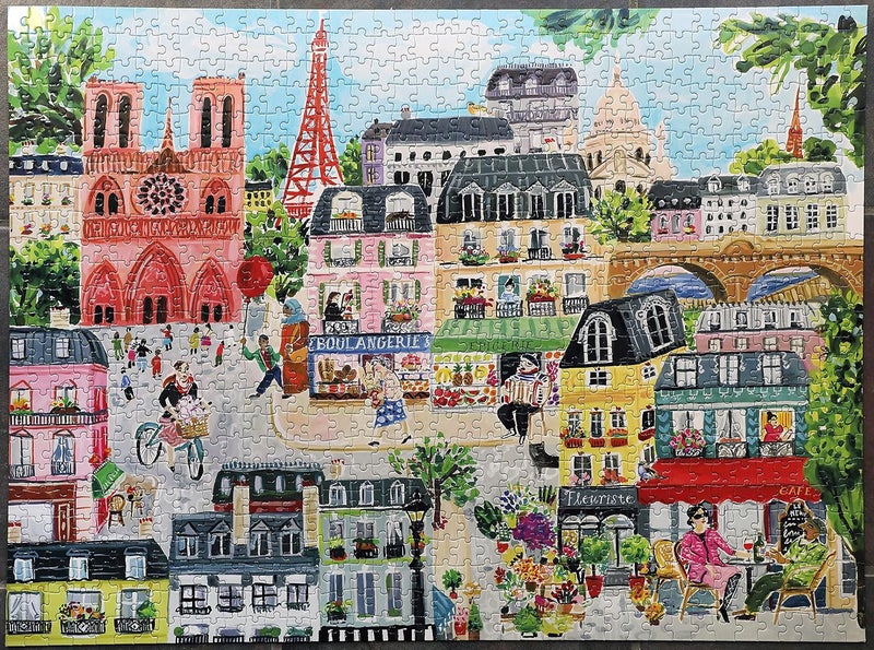 eeBoo Paris In A Day 1000-Piece Rectangular Puzzle - Image 2