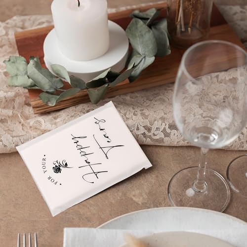 DORIS HOME 48pcs Happy Tears Tissues for Wedding, 3 Ply Wedding Tissues for Guests, Individual Facial Tissues For Your Happy Tears - Image 4