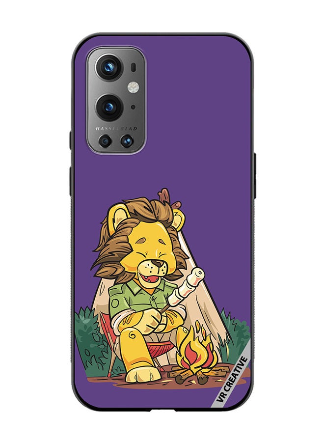 VR CREATIVE Protective Case Cover For OnePlus 9 Pro Lion Chilling Design Multicolour - Image 1